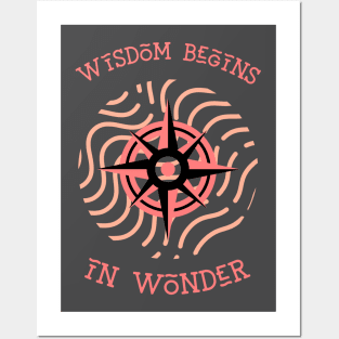 Wisdom Begins In Wonder Posters and Art